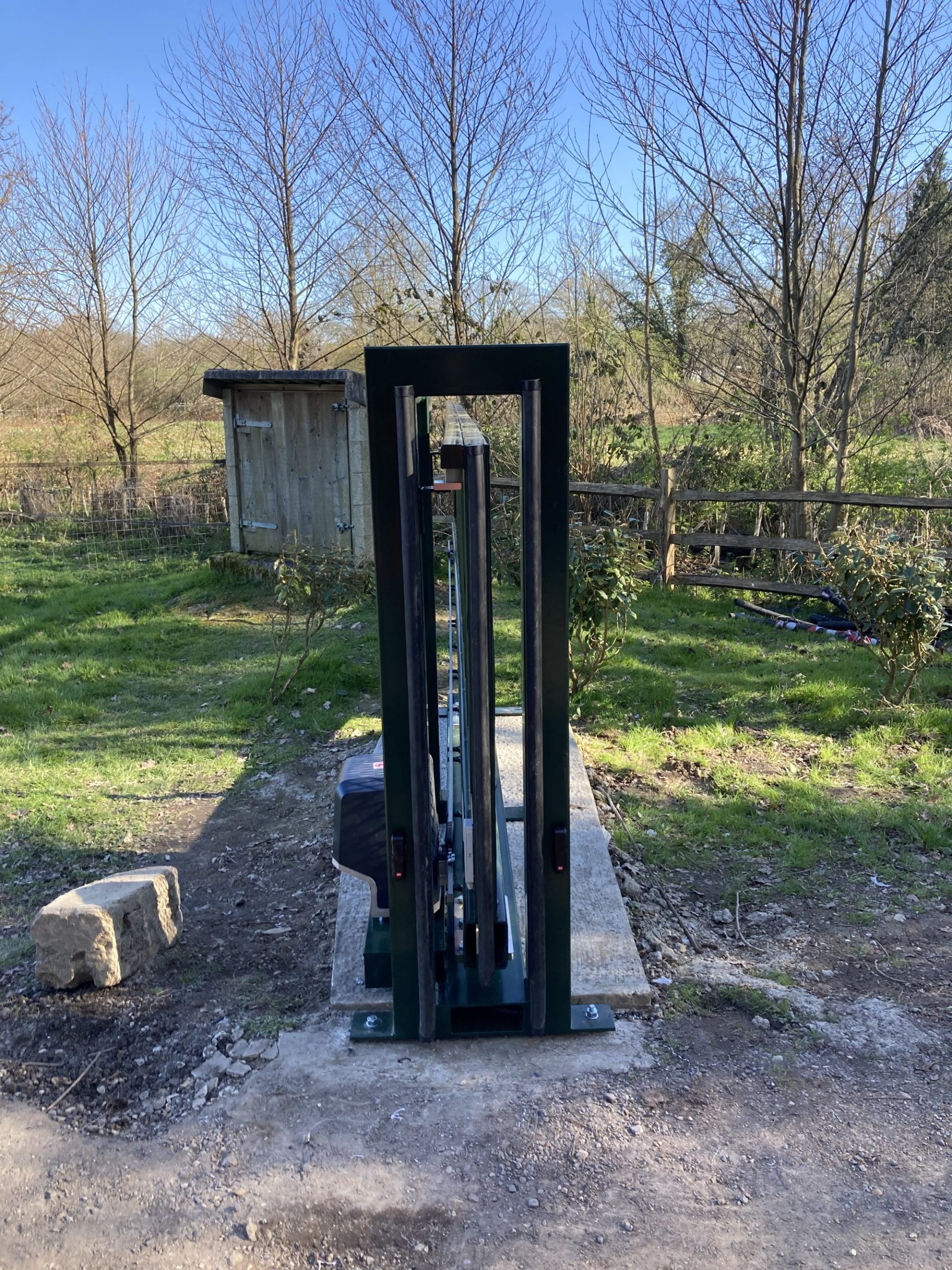 Keypad & intercom entry post, Haywards Heath